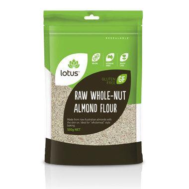 Lotus Raw Whole-nut Almond Flour 500g - QVM Vitamins™