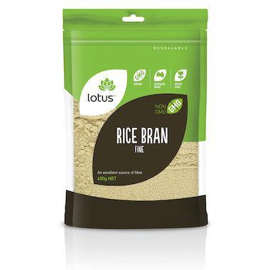 Lotus Rice Bran Fine 450g - QVM Vitamins™