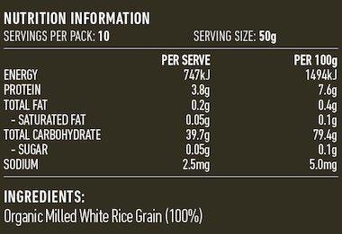 Lotus Rice Flour White Organic 500g - QVM Vitamins™