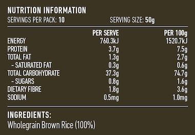 Lotus Rolled Rice Flakes Brown 500g - QVM Vitamins™