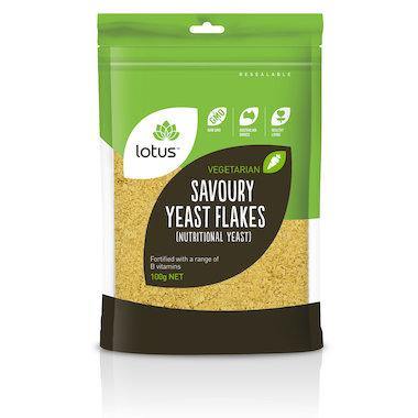 Lotus Savoury Yeast Flakes 100g - QVM Vitamins™