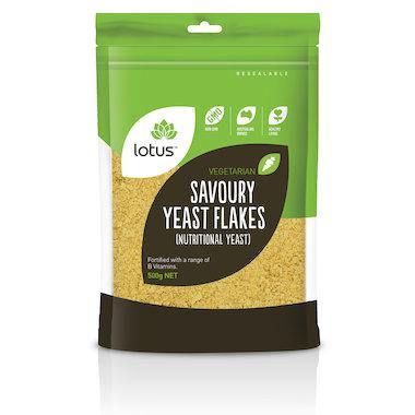 Lotus Savoury Yeast Flakes 500g - QVM Vitamins™