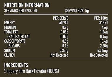 Lotus Slippery Elm Bark Powder 125g - QVM Vitamins™