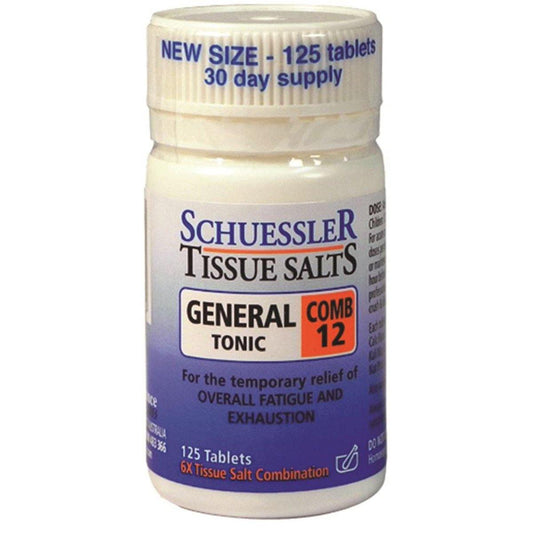 Martin & Pleasance Schuessler Tissue Salts Comb 12 (General Tonic) 125 Tablets - QVM Vitamins™