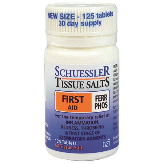 Martin & Pleasance Schuessler Tissue Salts Ferr Phos (First Aid) 125 Tablets - QVM Vitamins™