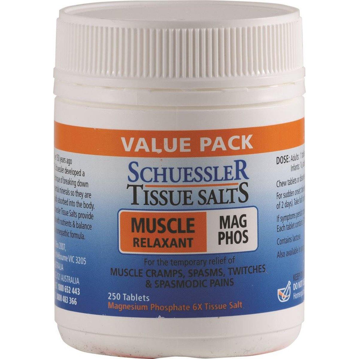 Martin & Pleasance Schuessler Tissue Salts Mag Phos (Muscle Relaxant) 250 Tablets - QVM Vitamins™