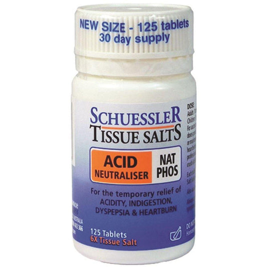 Martin & Pleasance Schuessler Tissue Salts Nat Phos (Acid Neutraliser) 125 Tablets - QVM Vitamins™