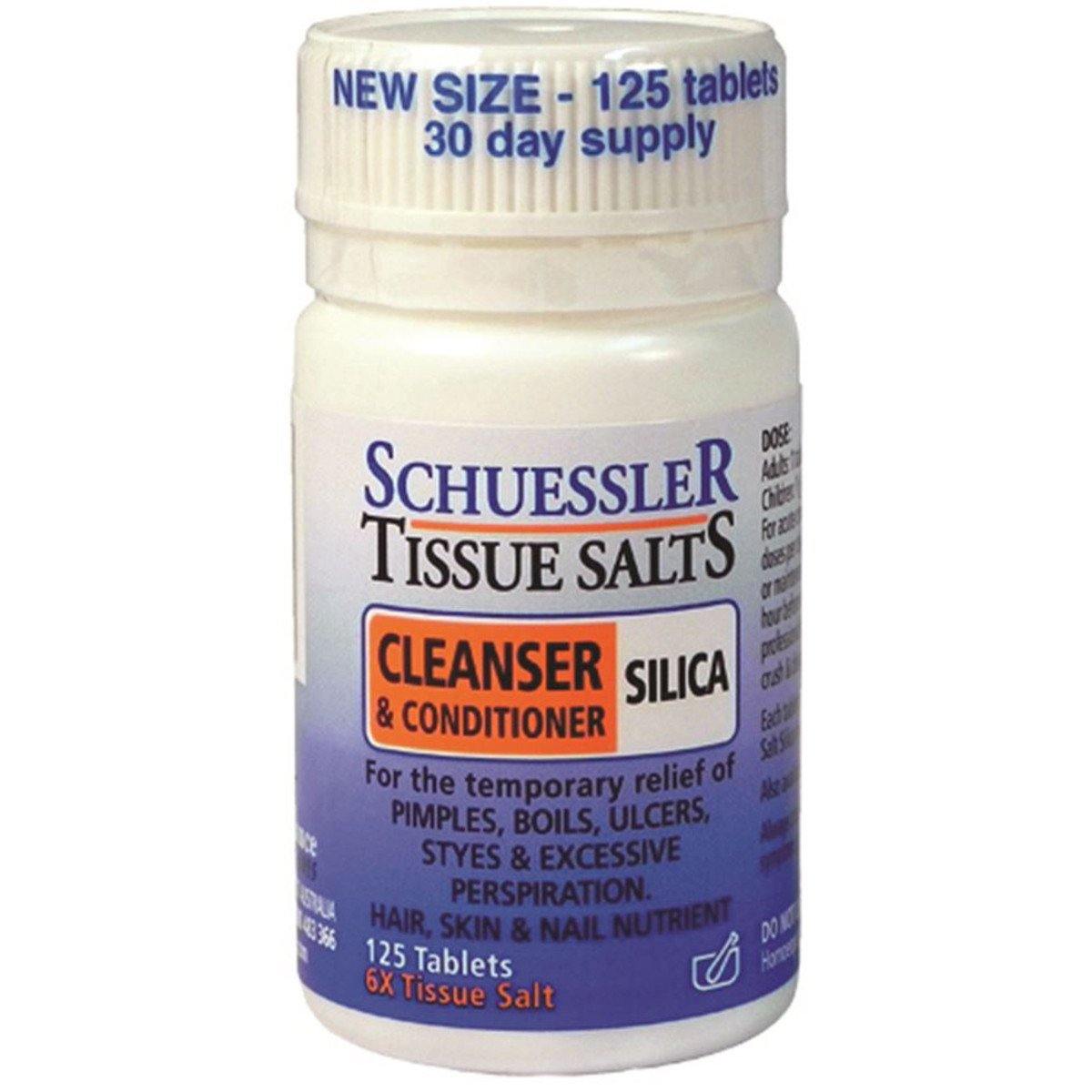 Martin & Pleasance Schuessler Tissue Salts Silica (Cleanser & Conditioner) 125 Tablets - QVM Vitamins™