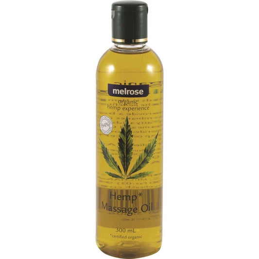 Melrose Hemp Organic Massage Oil 300ml - QVM Vitamins™