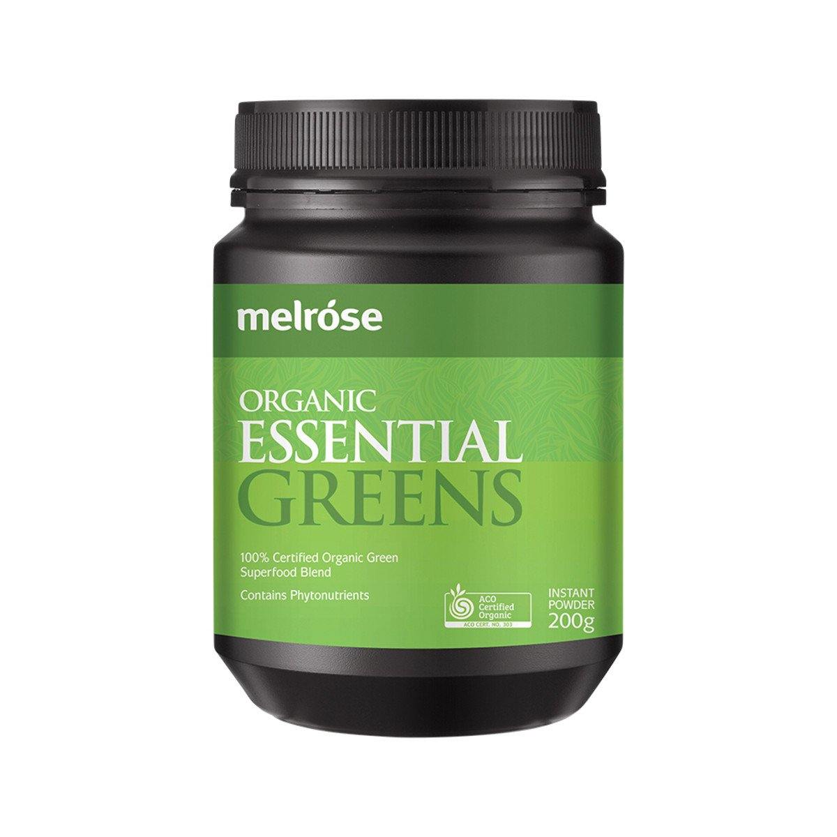 Melrose Organic Essential Greens 200g - QVM Vitamins™