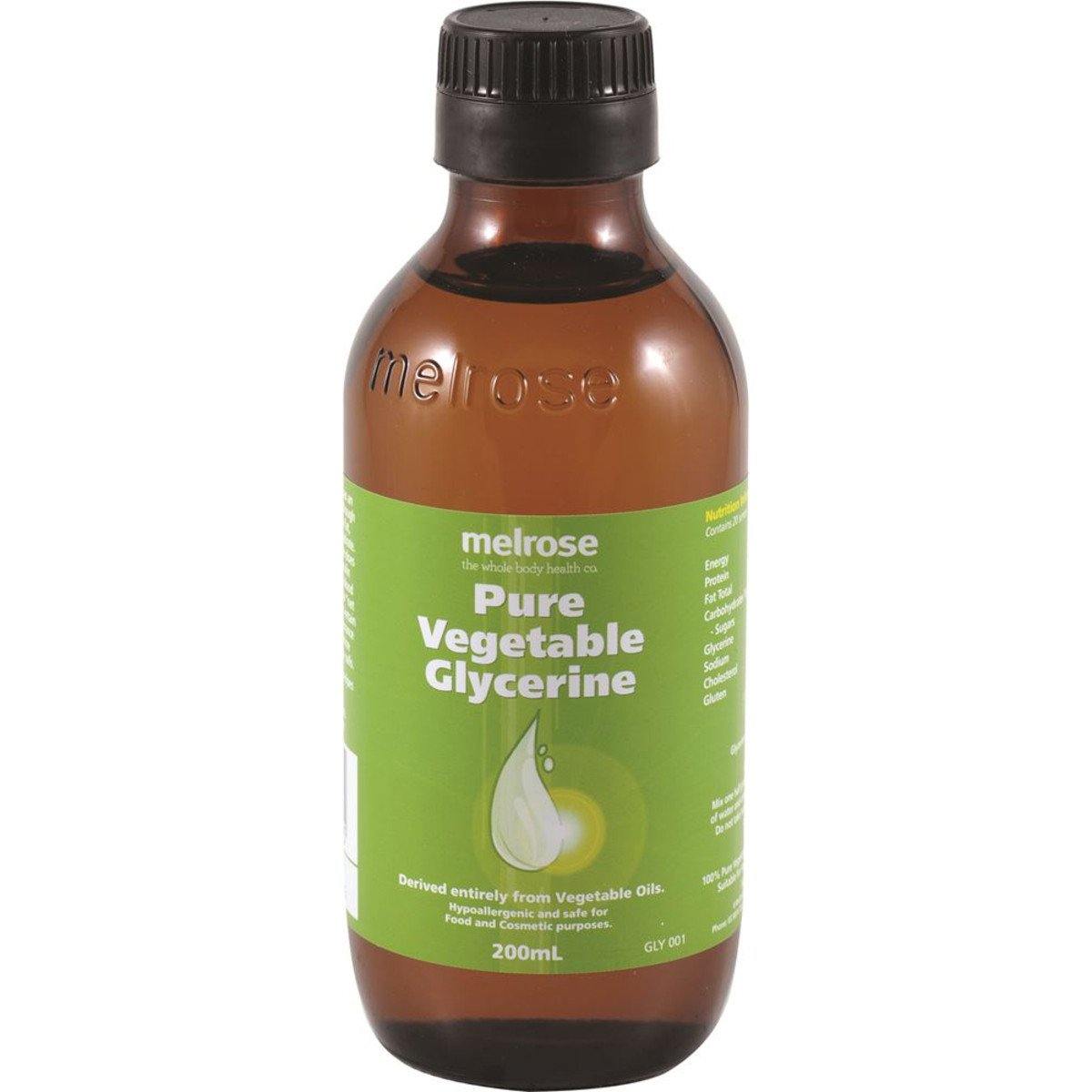 Melrose Pure Vegetable Glycerine 200ml - QVM Vitamins™