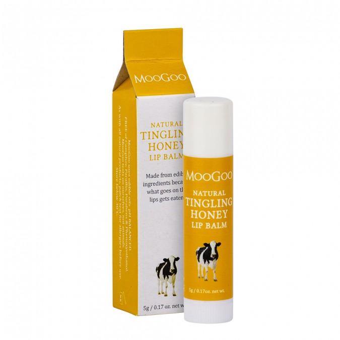 MooGoo Lip Balm Tingling Honey 5g - QVM Vitamins™