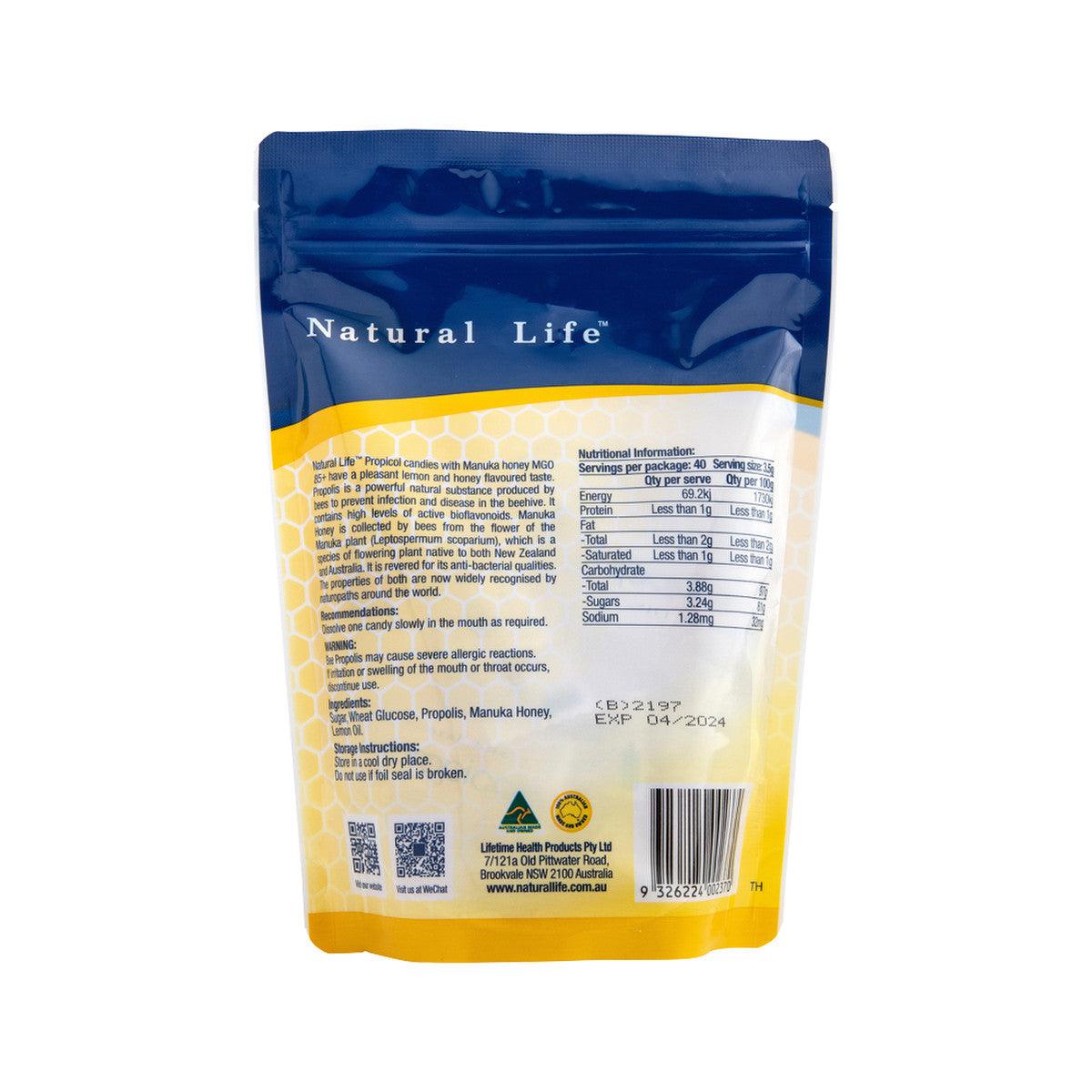 Natural Life Propicol Propolis & Manuka Honey Candy x 40 Pack - QVM Vitamins™