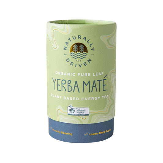 Naturally Driven Organic Yerba Mate Tea Pure Leaf 60g - QVM Vitamins™