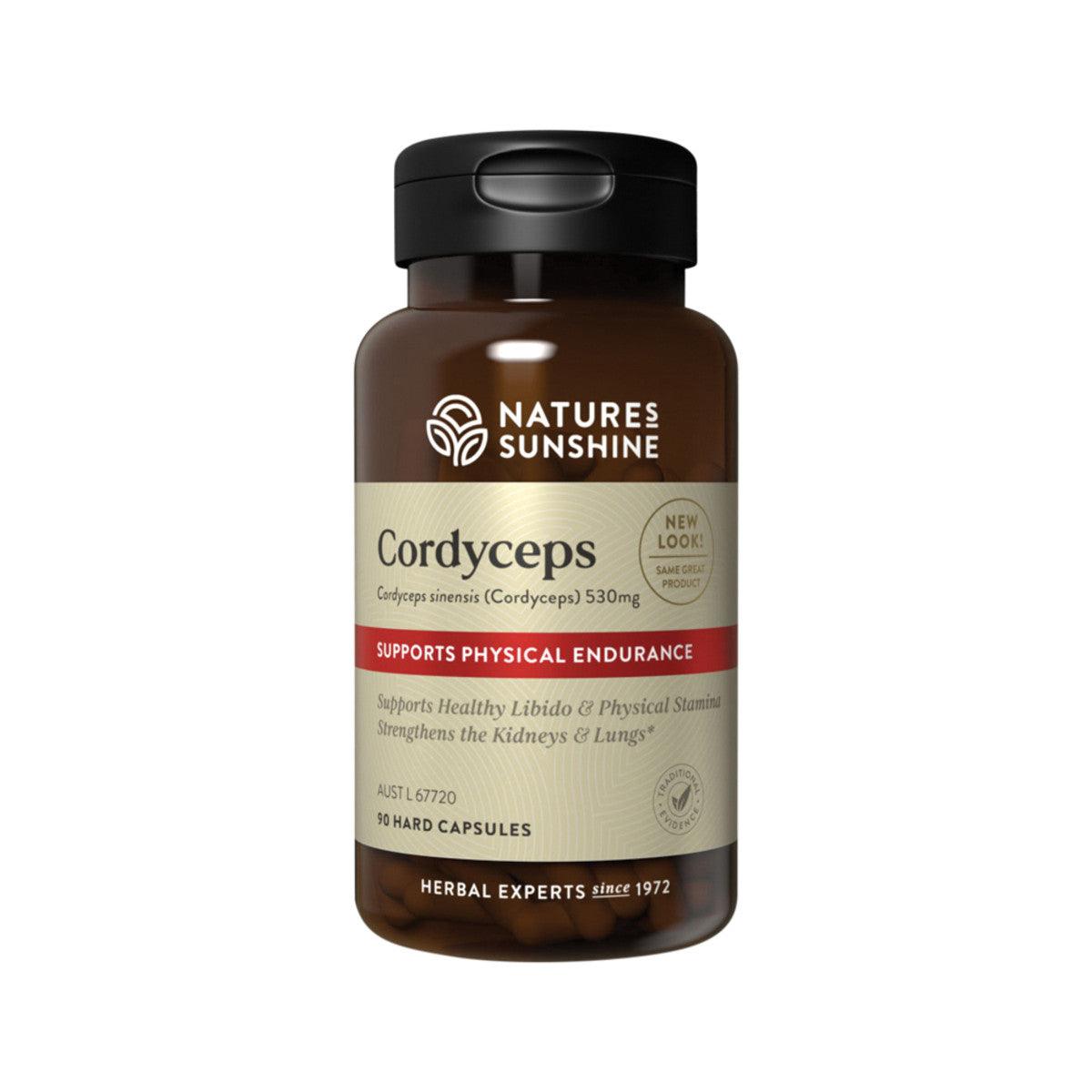 Nature's Sunshine Cordyceps 530mg 90 Capsules - QVM Vitamins™