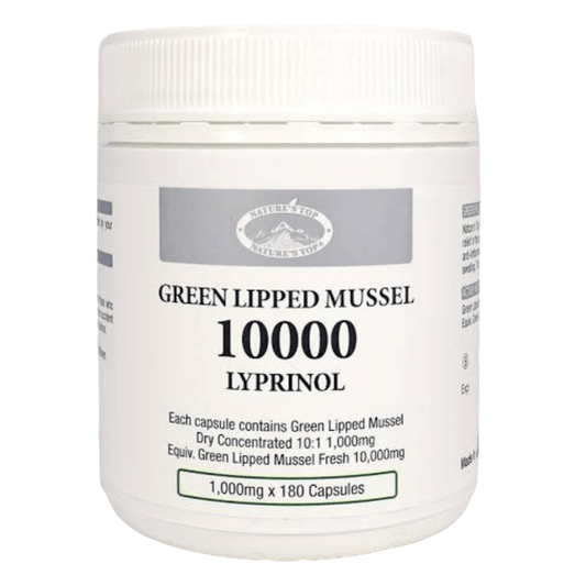 Nature's Top Green Lipped Mussel 10000 180 Capsules - QVM Vitamins™