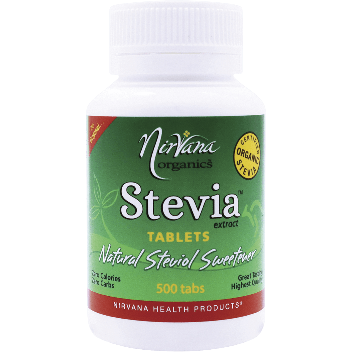 Nirvana Organic Stevia 500 Tablets - QVM Vitamins™
