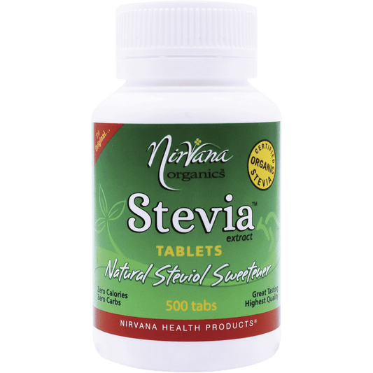 Nirvana Organic Stevia 500 Tablets - QVM Vitamins™
