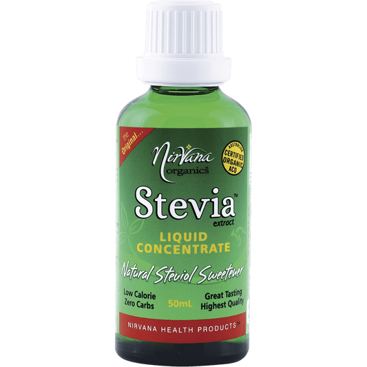 Nirvana Organic Stevia Liquid Concentrate 50ml - QVM Vitamins™