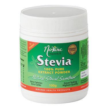 Nirvana Organic Stevia Pure Extract Powder 100g - QVM Vitamins™