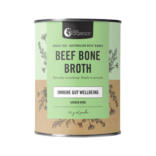 Nutra Organics Bone Broth Beef Garden Herb 125g - QVM Vitamins™