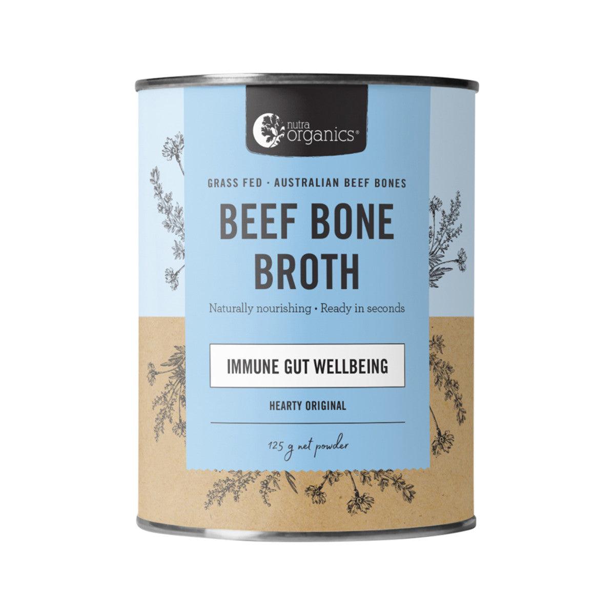Nutra Organics Bone Broth Beef Hearty Original 125g - QVM Vitamins™