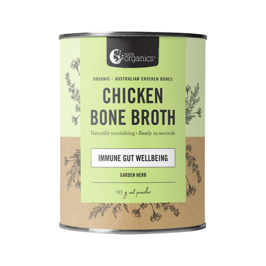 Nutra Organics Bone Broth Chicken Organic Garden Herb 125g - QVM Vitamins™