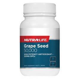 NutraLife Grape Seed 50,000 120 Capsules - QVM Vitamins™