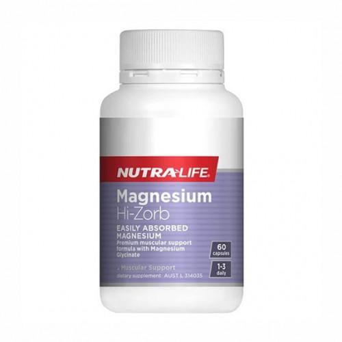 NutraLife Magnesium Hi-Zorb 60 Capsules - QVM Vitamins™