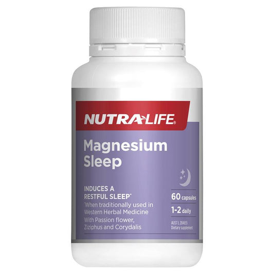 NutraLife Magnesium Sleep 60 Capsules - QVM Vitamins™