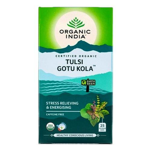 Organic India Tulsi Gotu Kola x 25 Tea Bags - QVM Vitamins™