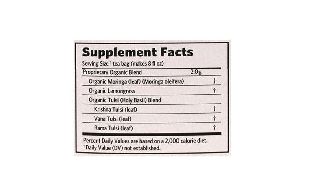 Organic India Tulsi Moringa x 25 Tea Bags - QVM Vitamins™