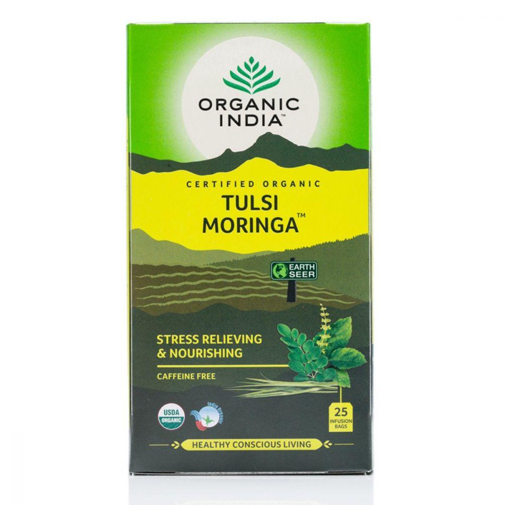 Organic India Tulsi Moringa x 25 Tea Bags - QVM Vitamins™