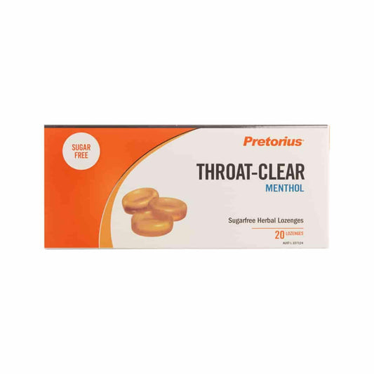 Pretorius Throat Clear Menthol 20 Lozenges - QVM Vitamins™