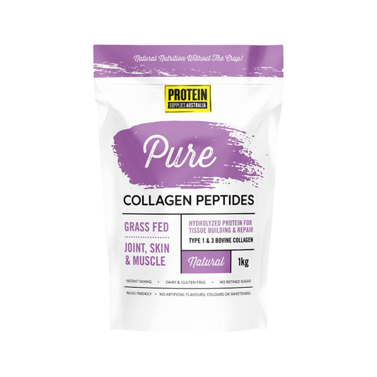 Protein Supplies Australia Collagen Peptides Pure 1kg - QVM Vitamins™