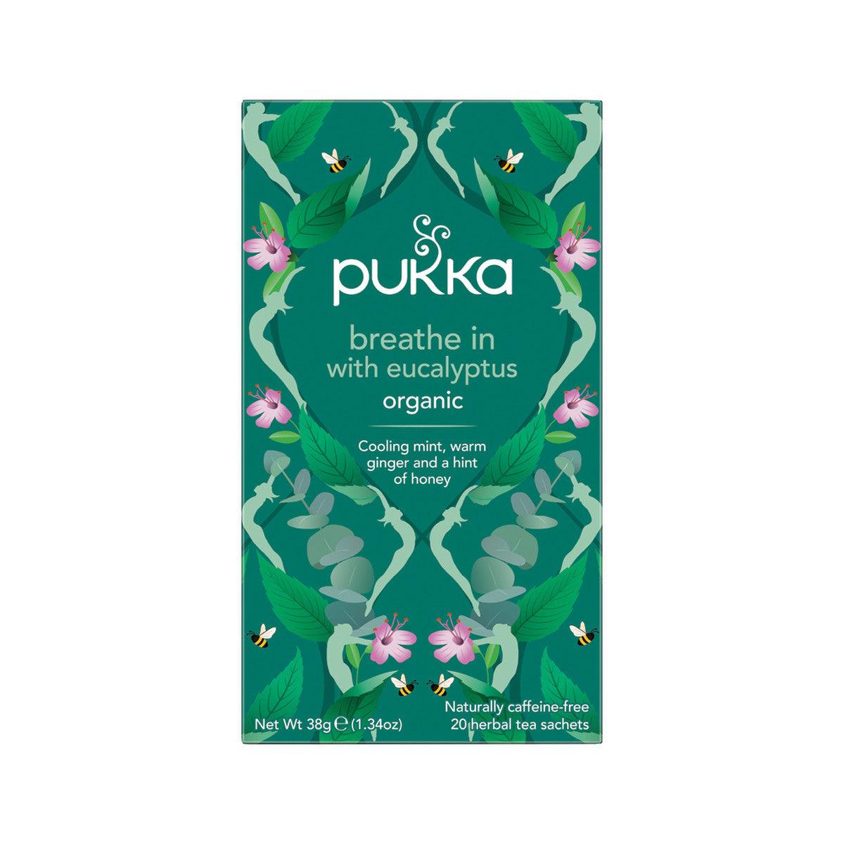 Pukka Breathe In With Eucalyptus x 20 Tea Bags - QVM Vitamins™