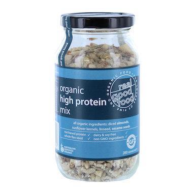 Real Good Food High Protein Mix Organic (jar) 280g - QVM Vitamins™