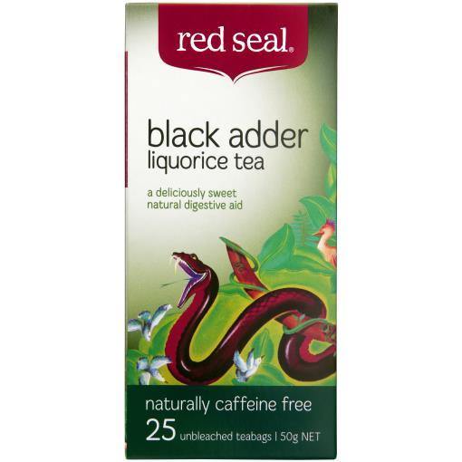 Red Seal Black Adder Liquorice 25 Teabags - QVM Vitamins™
