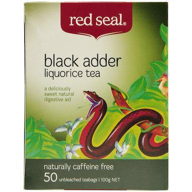 Red Seal Black Adder Liquorice 50 Teabags - QVM Vitamins™