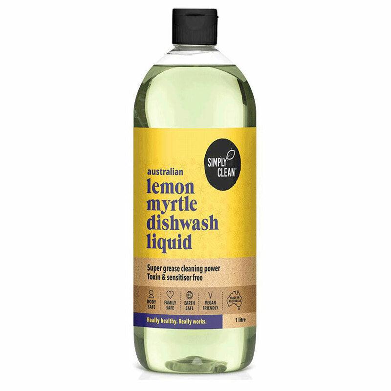 Simply Clean Lemon Myrtle Dishwash Liquid 1L - QVM Vitamins™