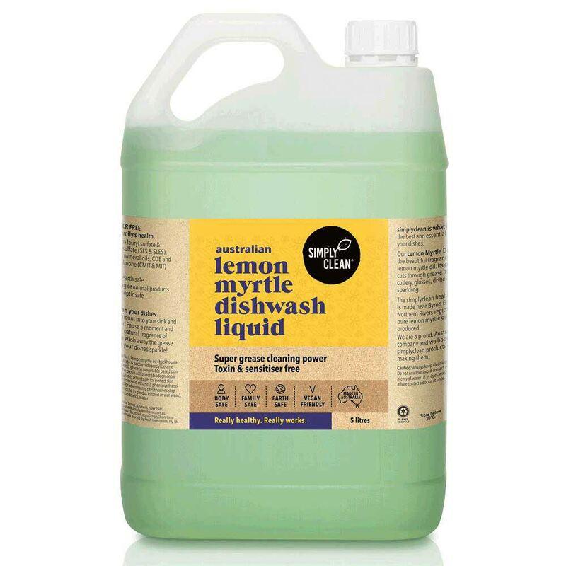Simply Clean Lemon Myrtle Dishwash Liquid 5L - QVM Vitamins™