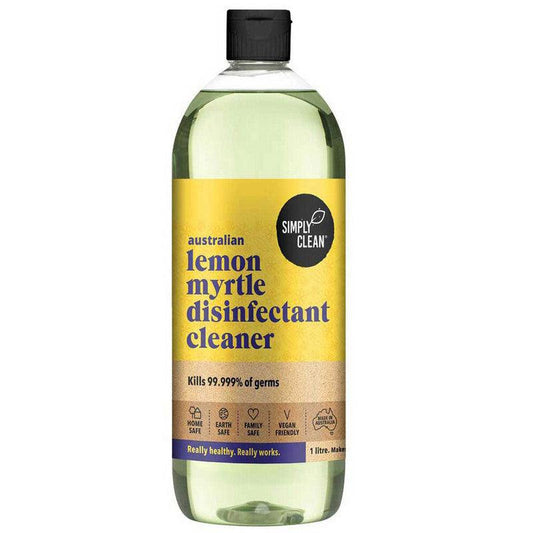 Simply Clean Lemon Myrtle Disinfectant Cleaner 1L - QVM Vitamins™