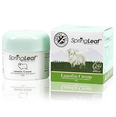 Spring Leaf Lanolin with Placenta Extract & Vitamin E 100g - QVM Vitamins™