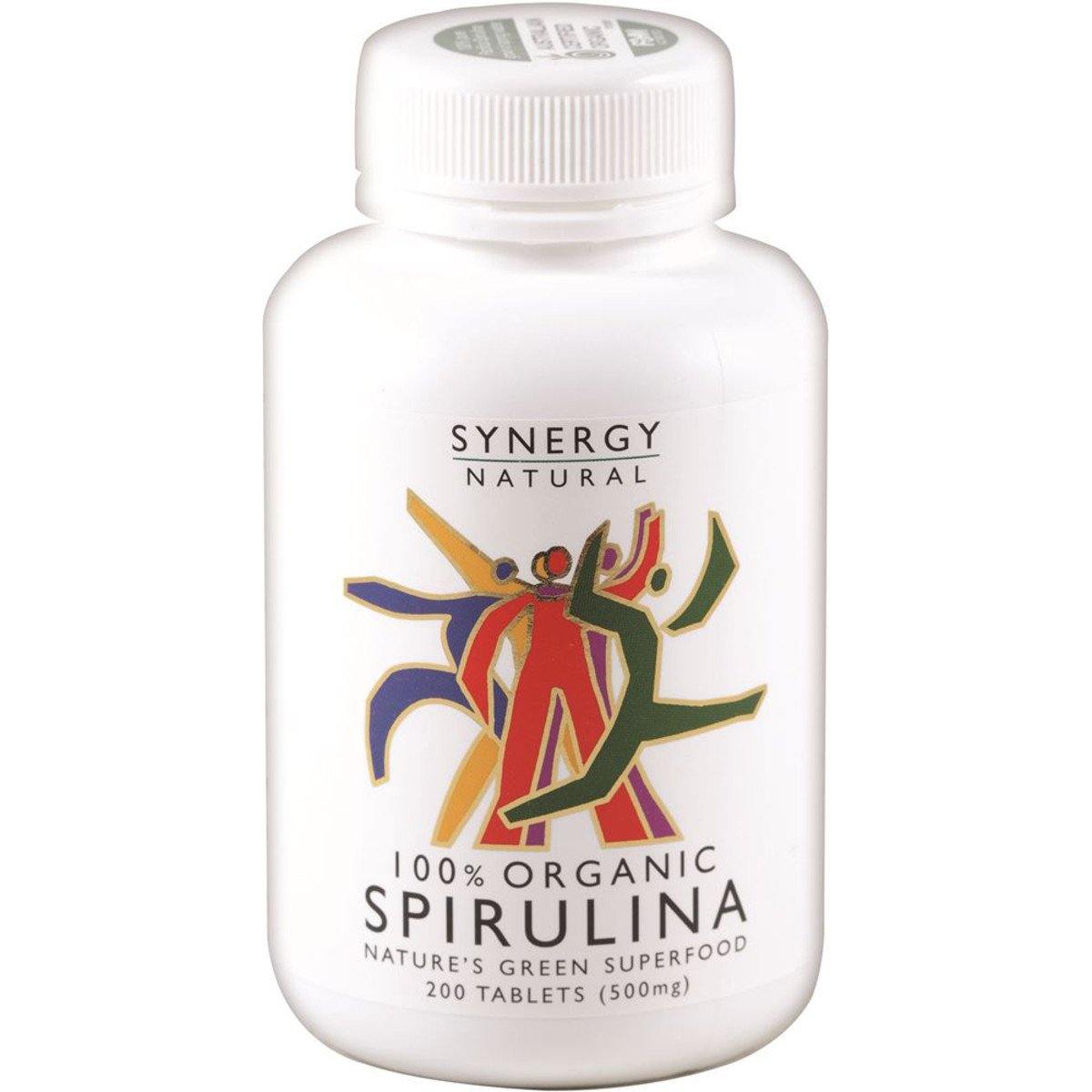 Synergy Natural Organic Spirulina 200 Tablets - QVM Vitamins™