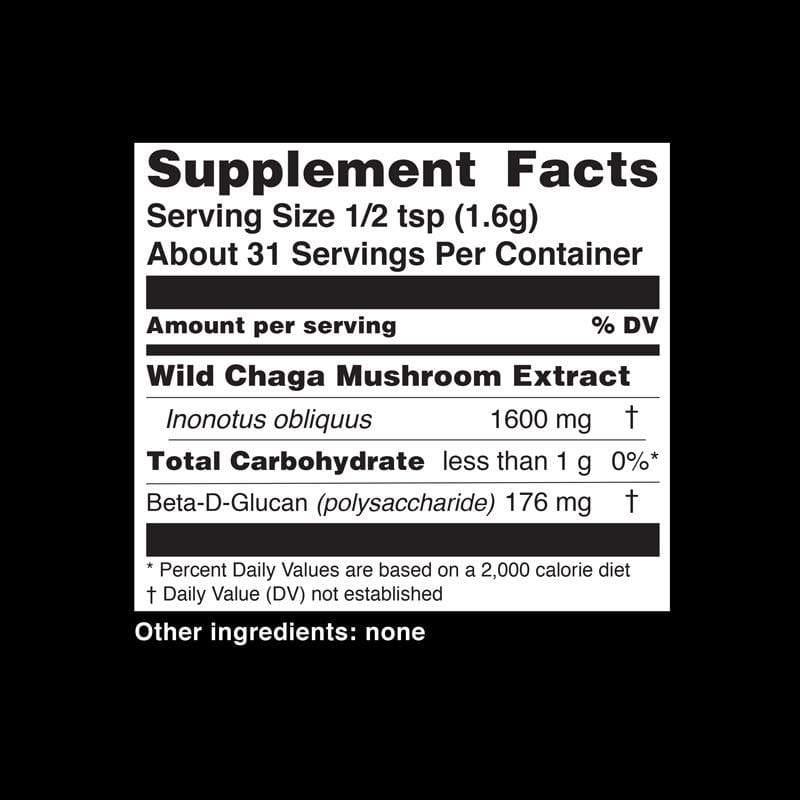 Teelixir Chaga Superfood Mushrooms 50g - QVM Vitamins™