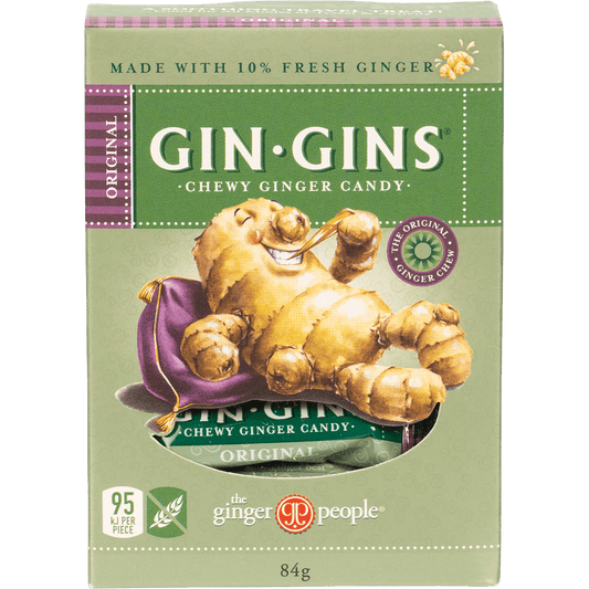 The Ginger People Gin Gins Ginger Candy Chewy Original 84g - QVM Vitamins™