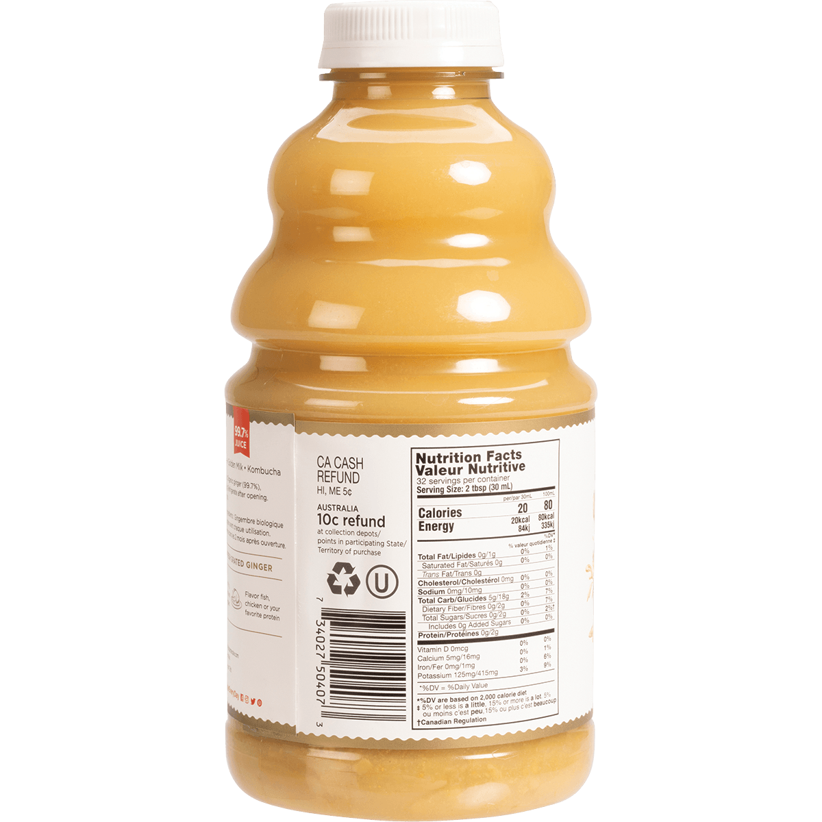 The Ginger People Organic Ginger Juice 946ml - QVM Vitamins™