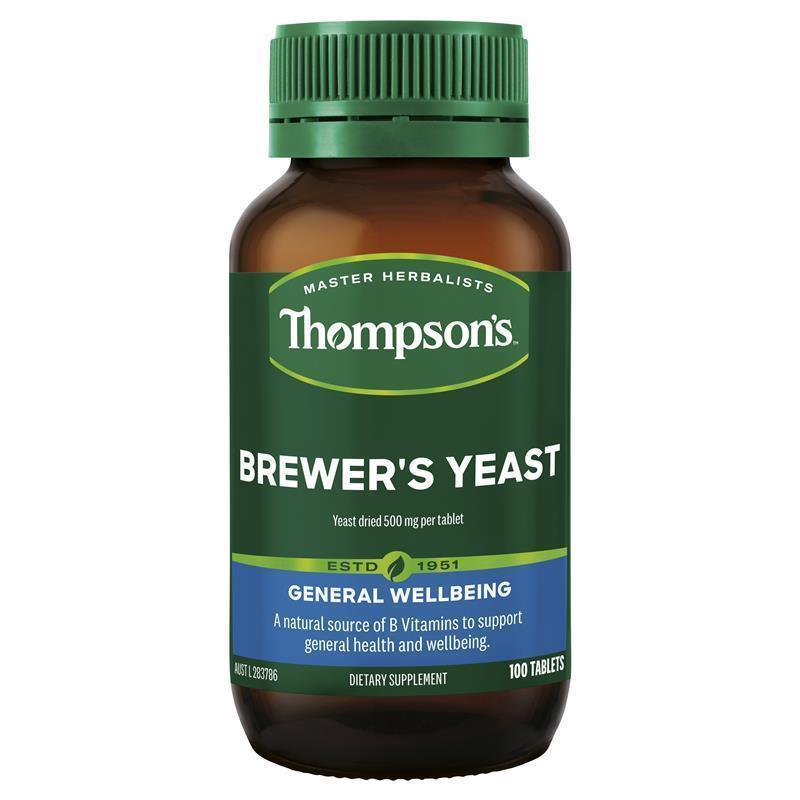 Thompsons Brewers Yeast 100 Tablets - QVM Vitamins™