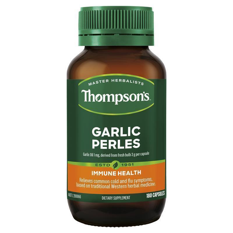 Thompsons Garlic Perles 180 Capsules - QVM Vitamins™