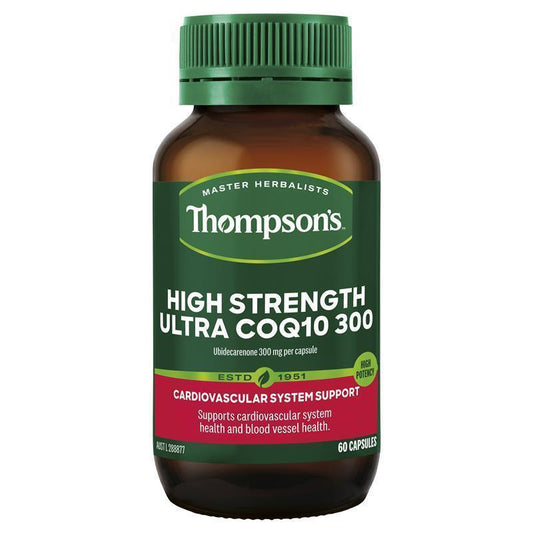 Thompsons High Strength Ultra CoQ10 300mg 60 Capsules - QVM Vitamins™